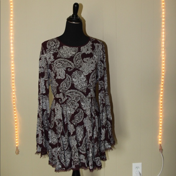 Urban Outfitters Dresses & Skirts - Urban Outfitters Maroon Long Sleeve Dress